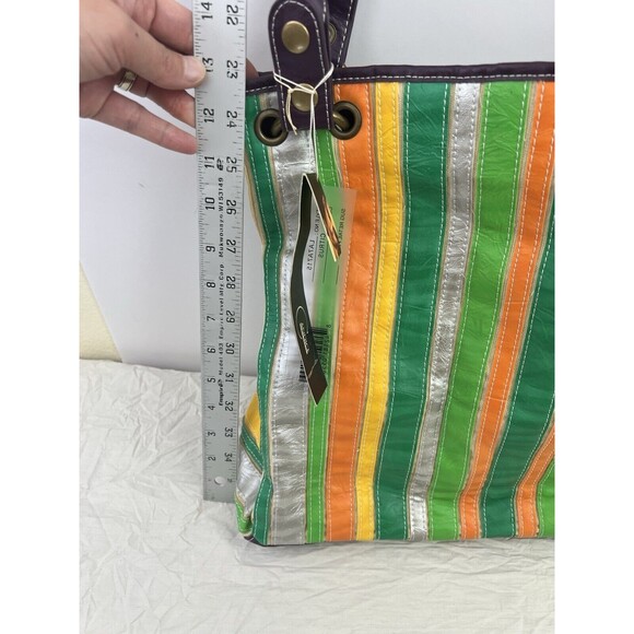 Vintage 90S Y2K‎ Candice Los Angeles Spring Summer Striped Shoulder Bag Purse - Picture 16 of 16